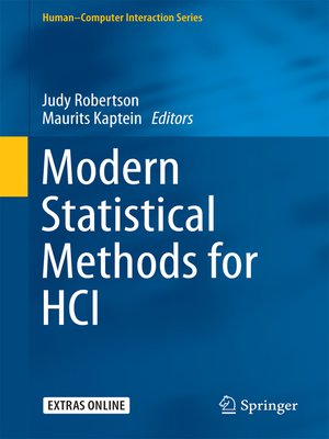 cover image of Modern Statistical Methods for HCI